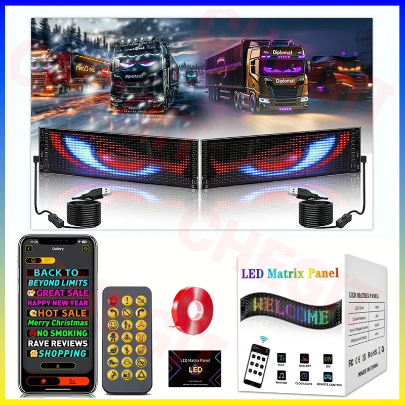 Car Led Light - Led-display Truck Eye Autobord Bluetooth APP