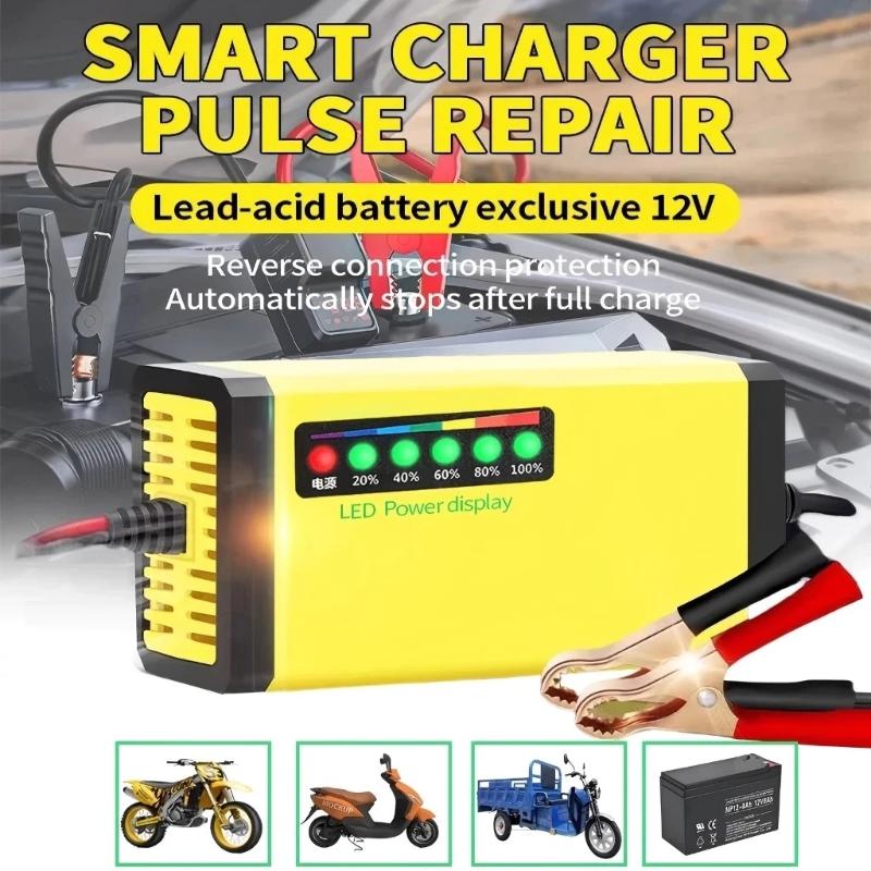 Car Charger - 12V 4AH-20AH Autobatterijlader 220V Power Puls