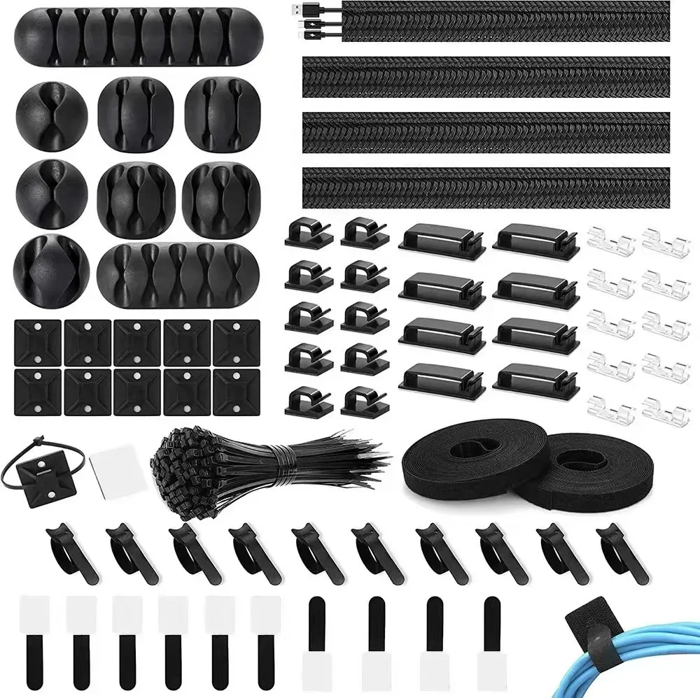 Car Organizer - 173 stuks kabelorganizers, kabelmanagementset voor kantoor,