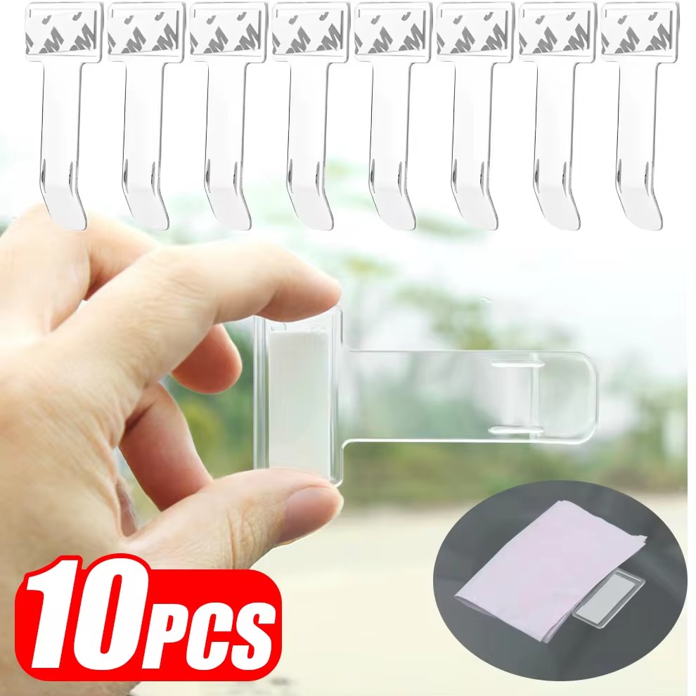 Car Organizer - Plastic auto-styling parkeertickethouder, auto-bevestiging, kaarthouder, bevestigingsorganizer,