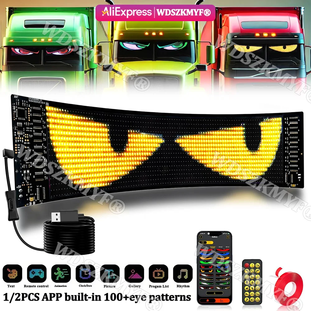 Car Led Light - Devil Eyes Multifunctionele heldere Bluetooth APP-bediening