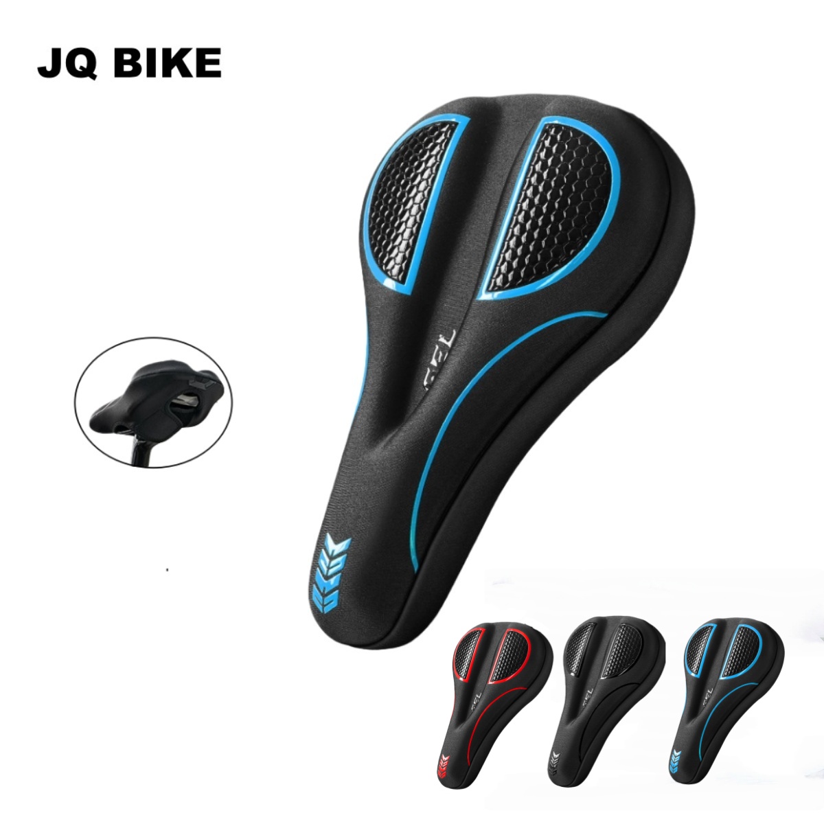 Car Seat Cover - Comfort fietszitkussen - gevoerde gelzadelhoes voor