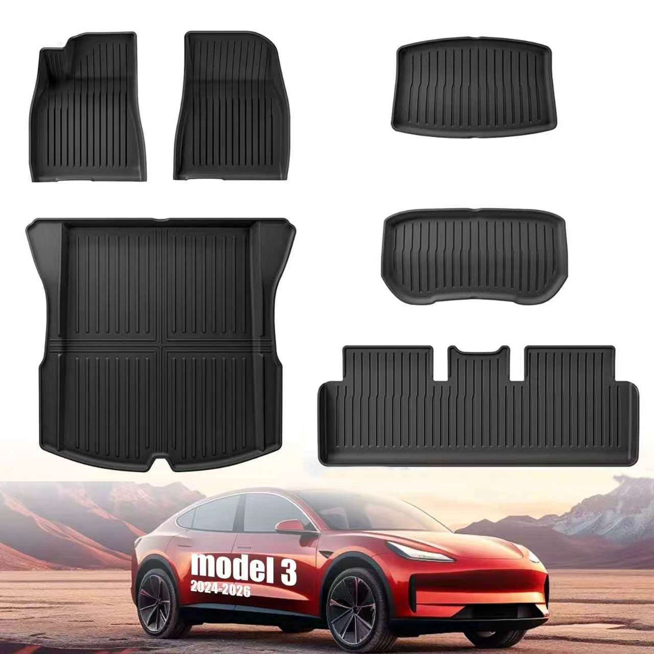 Voor 2024-2026 Model 3 Highlan - Car Floor Mat recensie en prijs