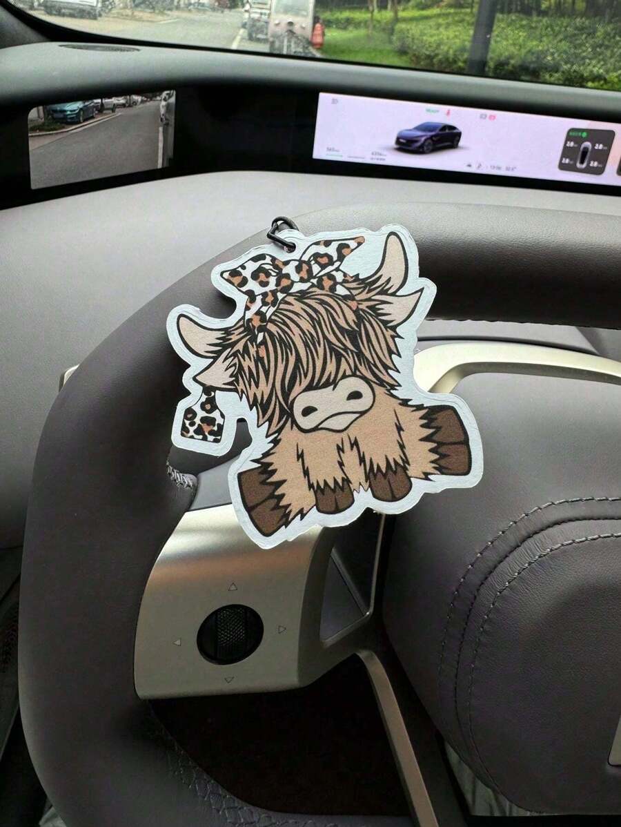 Cartoon Highland Cow auto-luch - Car Air Freshener recensie en prijs